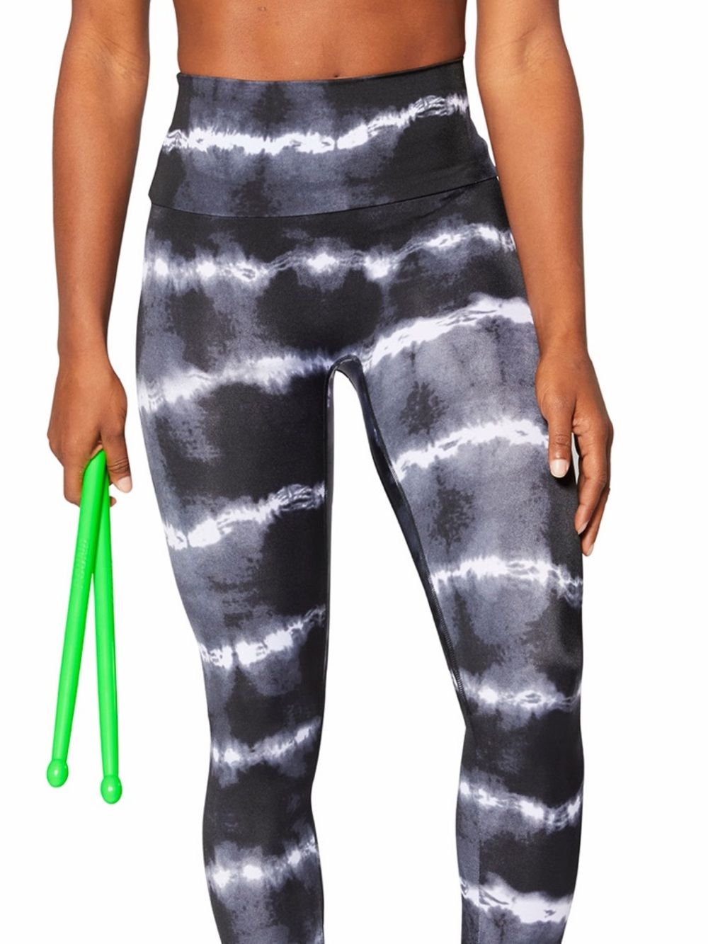 K-DEER Tie Dye CAPRI Length Leggings Size Large